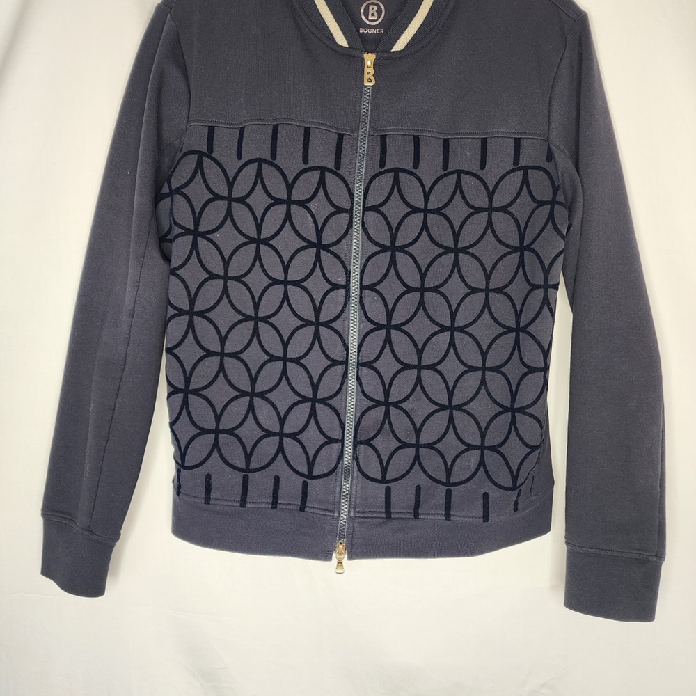 Bogner Patterned Sweatsuit Jacket - image 1
